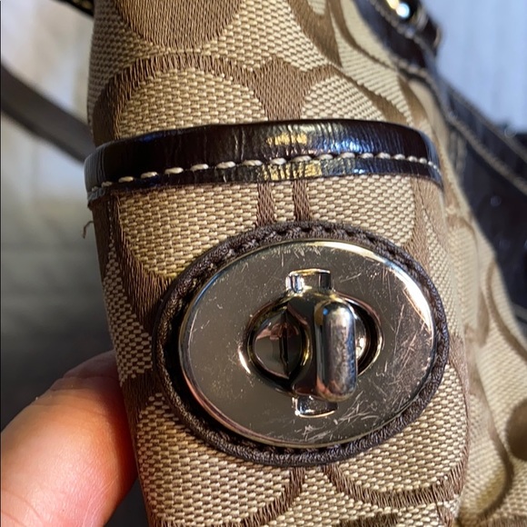 WHAT A FIND!! Coach brown canvas handbag!! - Picture 13 of 16